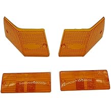 one By Camamoto Cod 77670018 Front & Rear Indicator Lens Kit Orange Fits Piaggio Vespa Px 125-150-200cc Arcobaleno R.O. Ant. 185976-185977 / Post 185978-185979