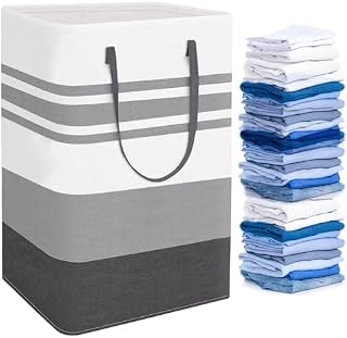 75L Large Laundry Basket, Freestanding Laundry Hamper Washing Basket with Extended Handles, Collapsible Laundry Baskets for Clothes Toys in Family