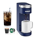 CHULUX Slim Single Serve Coffee Maker for K Pods, One Cup Coffee Maker Fits 7.3