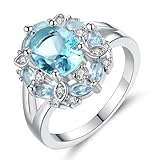 Anillos, óvalos de marquesa, piedras preciosas, anillos de circón, anillos de moda de lujo para mujer, anillos de moda