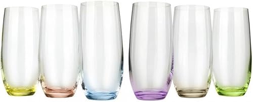 Miniatura 2 de vidrio Decor Multicolor Highball Rainbow Collection – Juego de 6 vasos 11.8oz/11.8 fl oz