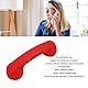 Bluetooth-Telefonhörer, Retro-strahlungssicherer Wiederaufladbarer Kabelloser Handy-Hörerempfänger, Kompatibel mit Mobiltelefonen, Laptops und Anderen Bluetooth-Geräten (Rot)