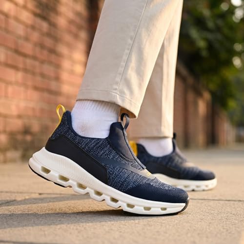 Image of Impakto Air Bounce Walking Shoes | Lightweight & Breathable Casual Shoes | Soft Cushioned Insole | Anti Skid Hexagonal Sole | Stylish Slip-in Fit System Shoes | Ideal for Walking, Gym & Casual Outing