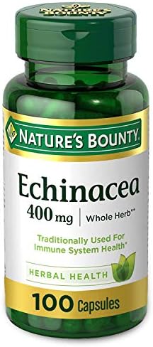 Echinacea by Nature's Bounty, Herbal Supplement, Supports Immune Health, 400mg, 100 Capsules