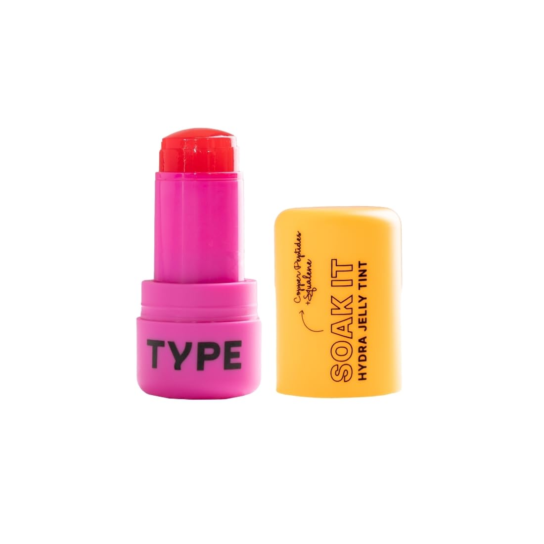 TYPE BEAUTY INC. Soak It Hydra Jelly Tints For Cheeks, Lips and Eyes | Lip Stain with Squalane for Deep Hydration | Long Lasting | Smudge-proof Lip Tint for Women & Girls – Mango Tango (86) | 9g TYPE BEAUTY INC. Soak It Hydra Jelly Tints For Cheeks, Lips and Eyes | Lip Stain with Squalane for Deep Hydration | Long Lasting | Smudge-proof Lip Tint for Women & Girls – Mango Tango (86) | 9g