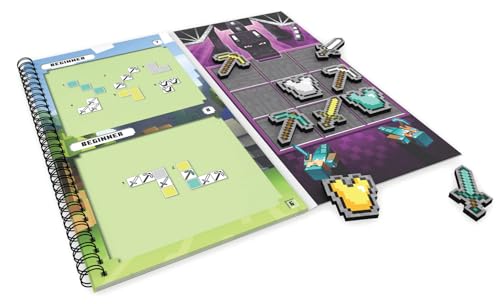 ThinkFun - 76402 - Minecraft - Das magnetische Reisespiel. Perfekt für die Reise und als Geschenk! EIN Logikspiel Nicht nur für Minecraft-Fans