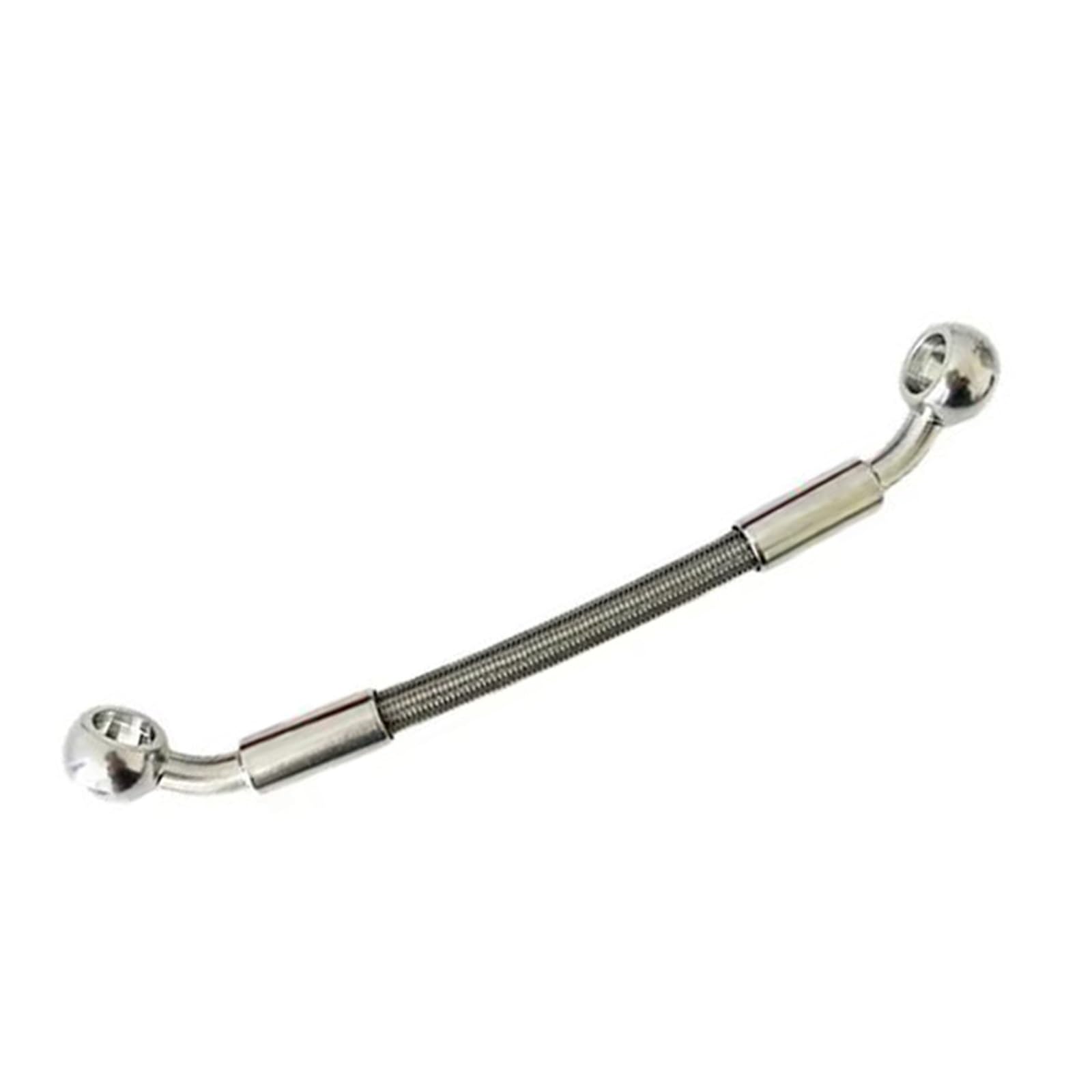 Shqxd One Color Hydraulic Brake Hose Motorcycle Hydraulic Tube Brake Hose Fittings 50Cm-500Cm Stainless Steel Braided Oil Pipe 28°-28° M10 Accessories(110Cm)
