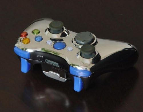 XCM Chrome Shell w/Blue buttons & LED's