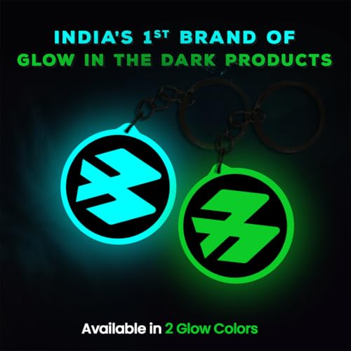 Image of Mi Glow Store Glow in Dark Keychain for Bike Men | Gift for Man | Bike Accessories | Charges in Light Glows in Dark | Key chain for Bike