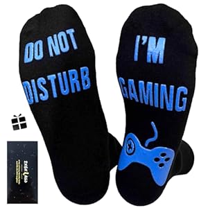 ZXGXLAW Do Not Disturb I’m Gaming Socks,Birthday Gifts For Men Boy Dad Teen Boys Gamer Fathers Day Christmas