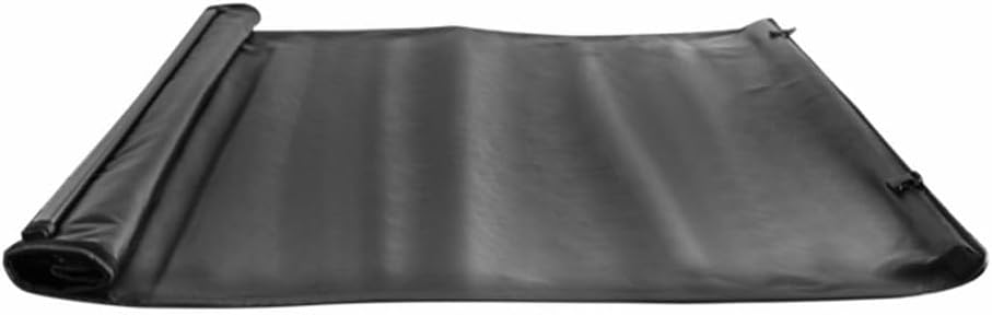 6Ft Soft Roll up Tonneau Cover Upper Aluminum& PVC Vinyl Mounting Hardware for Chevy for Colorado 2004-2014,for GMC for Canyon 2004-2012 Black (72.8") Bed-Feet M44210S