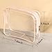 20 Packs Clear Cosmetics Bags for Women Men Waterproof Toiletry Bags PVC Makeup Bags Organizer Case with Zipper for Travel Bathroom (20 Pink Colors)
