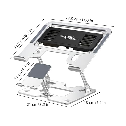 Soporte para portátil con ventilador semiconductor para eliminar el calor y ruido 2