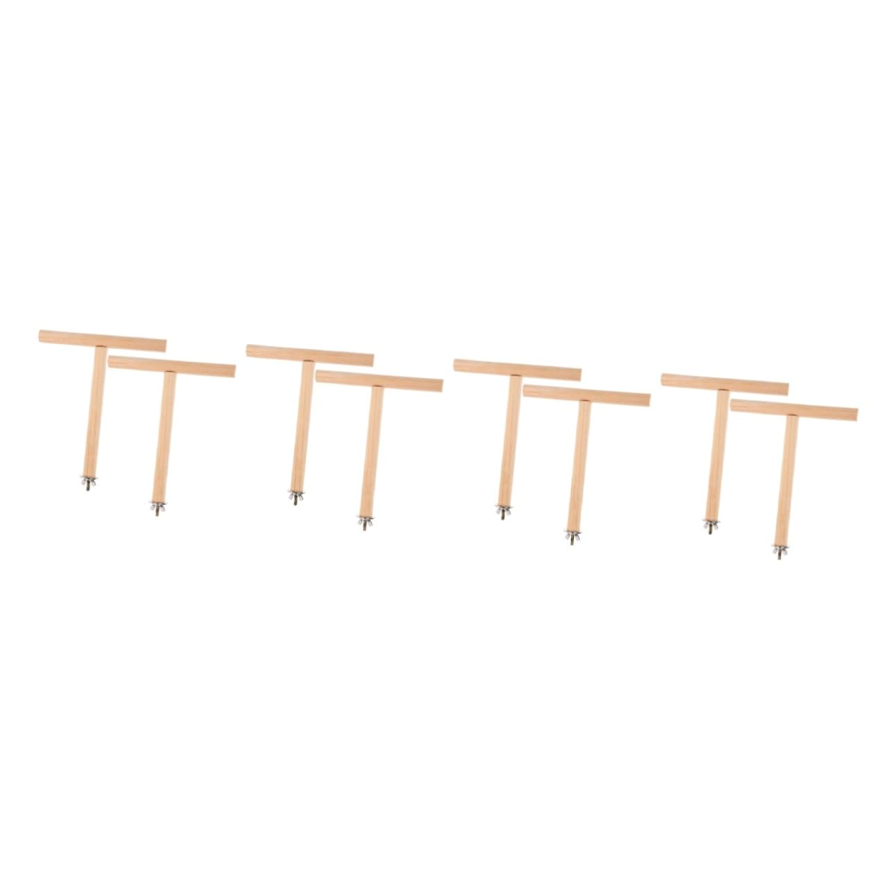 Toddmomy 8piezas Percha para Aves De Madera Natural Soporte para Periquitos y Juguetes para Pájaro para Ejercicio y Descanso