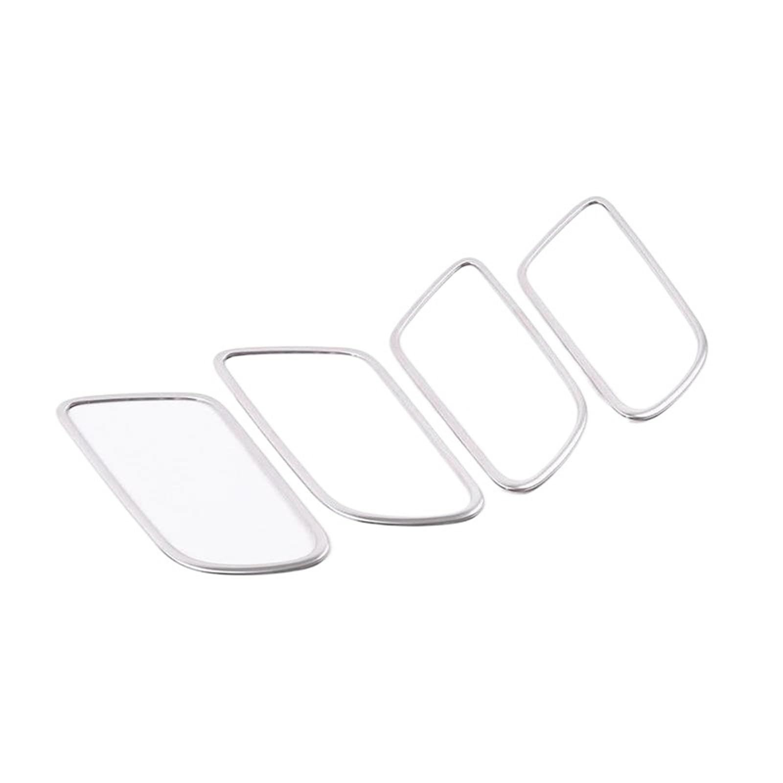 Dydgutufb Silver Stainless Steel Car Interior Door Handle Decoration Frame Sticker Trim For Mercedes For Benz A-Class W177 Cla C118 Interior Door Handle(Silver)