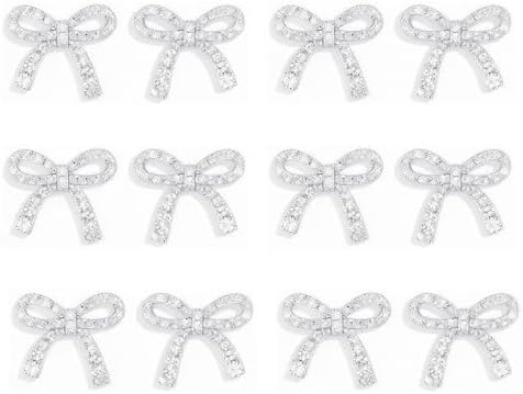 Bridesmaid Earrings Rhinestone Bow Earrings for Women Bridesmaid Proposal Gifts 