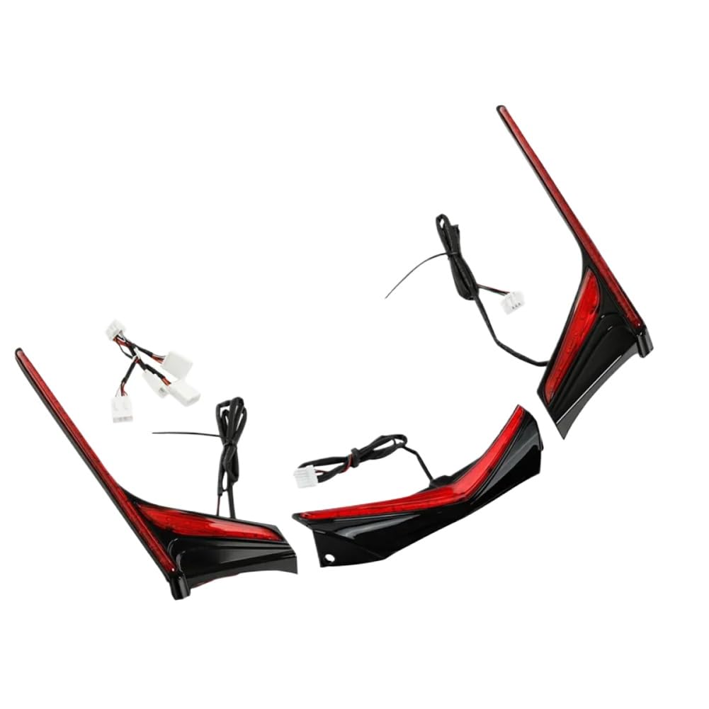 LED Brake Light Strip Compatible With Goldwing GL1800 12 17 F6B 13 17(Black Red)