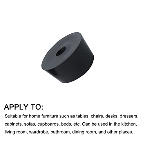 METALLIXITY Rubber Bumper Feet (21x13mm/0.83"x0.51") 12Pcs, Round Leg Pads Floor Protectors with Metal Washer - Image 4