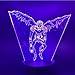 Anime Note Character Ryuk 3D Lámpara de noche de luz que cambia de color Luz decorativa LED para el hogar Dormitorio Ilusión de noche Navidad