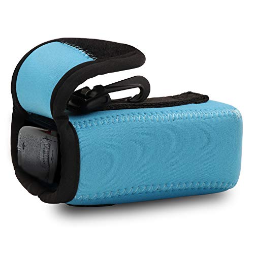 MegaGear Nikon Coolpix S7000, L32 Ultra Light Neoprene Camera Case, with Carabiner - Blue - MG776 - Image 2