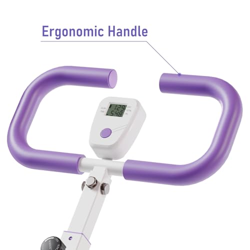TOTEBOX Deep Squat Assist Machine, Squat Trainer Rowing Machines Exercise Equipment for Full Body Workout w/ Digital Monitor, Ergonomic Handle and Padded Seat Purple - Image 7