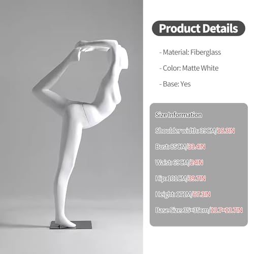 Mannequin buste ajustable avec socle métallique chic - 5