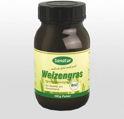 Sanatur Organic Wheat Grass Powder, 100 g