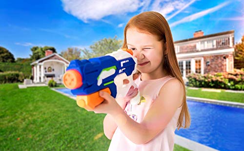 MeiGuiSha 2 Packs Squirt Gun for Kids with Long Range Shooting Water with High Capacity for Summer Swimming Pool Outdoor Fighting Party - Thumbnail 7