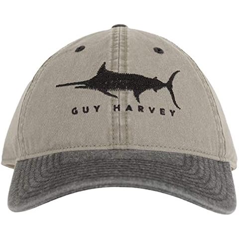 Guy Harvey Men's Sketchy Embroidered Relaxed Fit Hat, Microchip, One Size Cover