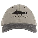 Guy Harvey Men's Sketchy Embroidered Relaxed Fit Hat, Microchip, One Size