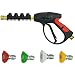 Twinkle Star Pressure Washer Gun, 3000 PSI with 4-Color Pressure Water Washer Nozzles