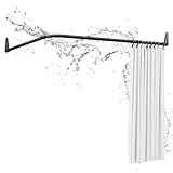Diese Duschvorhang Stange für Badewanne mit den Maßen 70x90cm, 90x140cm oder 70x160cm ist perfekt für einen Duschvorhang in einer Ecke oder um Ihre Badewanne herum.