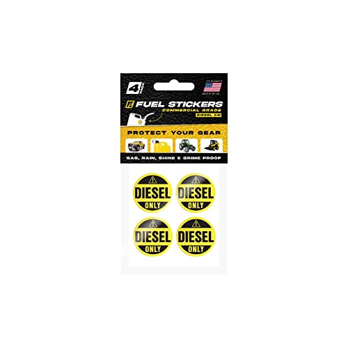Image of Diesel Only Sticker, Labels for Tractors, Construction and Heavy Equipment - Weather Proof, Extreme Stick, Commercial Grade Diesel Labels by Fuel Stickers - USA Made (1 inch Round), 20 Labels