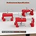 Cabinet Clamps, Cabinet Installation Cabinetry Clamps Face Frame Clamps Tools with Two Side Screws and Alignment Plate, 2 Pack, Red