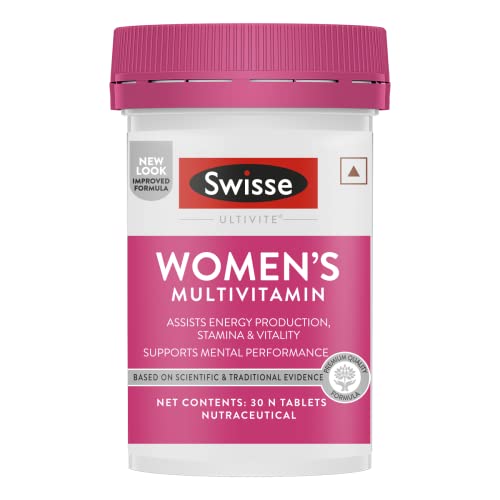 Swisse Women's Multivitamin - Manufactured In Australia, Imported Multivitamin From Australia's Most Trusted Brand - Boosts Energy, Stamina, Vitality & Mental Performance With 36 Herbs, Vitamins & Minerals (30 Tabs)