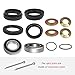 Front Wheel Bearing Seals Kit Compatible with Suzuki Eiger 400 LTA400 LTA400F Vinson 500 LTA500F LTF500F 2002-2007 King Quad 250 300 400 LTF300F LTF400F 1991-2015 Quadrunner 250 500 LTF250/F