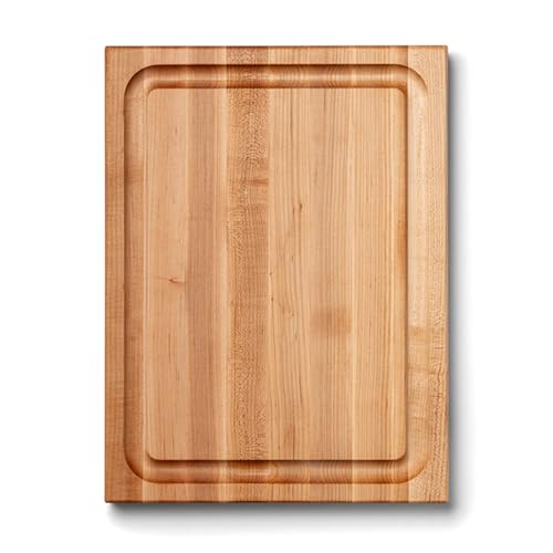John Boos CB Series Rectangular Wooden Maple Cutting Board 20”x15” – 1.5” Thick, 12-lb Reversible Butcher Block with Juice Groove, Edge-Grain & Finger Grips – Made in the USA by John Boos - Used condition - US$95.56