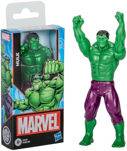 Marvel Hulk Action Figure, 6-Inch, Super Hero Toys and Figures for Kids Ages 4+