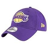 New Era Unisex-Adult NBA Core Classic 9TWENTY Basketball Team Color Adjustable Hat Cap One Size Fits All - Los Angeles Lakers - Purple