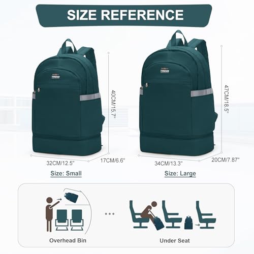 Image of coofay Gym Backpack for Women Men, Sports Backpack with Shoe Compartment | Large Gym Bag with Wet Pocket, Cheer Bag, Lightweight Travel Backpack for Dance, Volleyball, Water-Resistant, Peacock Blue