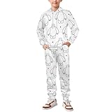 [ロニコン] 上下セット 子供服 ベイマックス パーカー トレーナー パジャマ キッズ スウェットパーカー スウェットパンツ 女の子 男の子 110CM