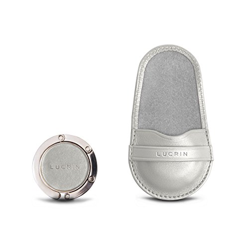 Lucrin - Accroche sac - Blanc Casse - Cuir Lisse