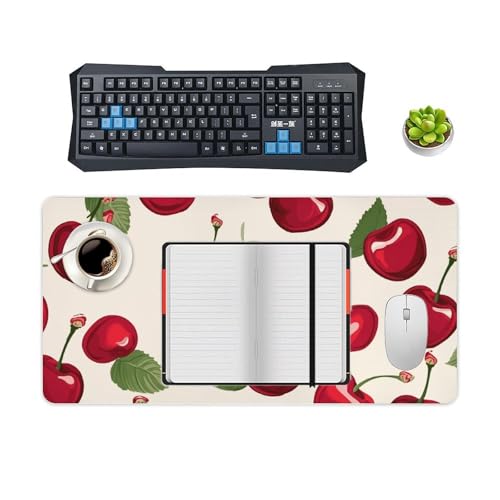 Desk Pad Protector con diseño cereza roja 24x12 pulgadas miniatura 4
