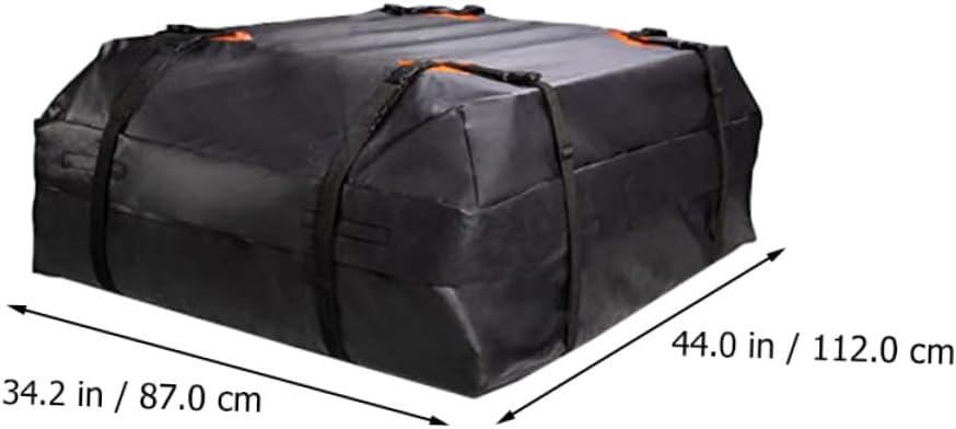 Happyyami Oxford Car Roof Bag with Anti-Slip Pads Rooftop Cargo Carrier Pouch for Extra Luggage Storage Easy Installation Vehicle Roof Luggage Bag for Travel