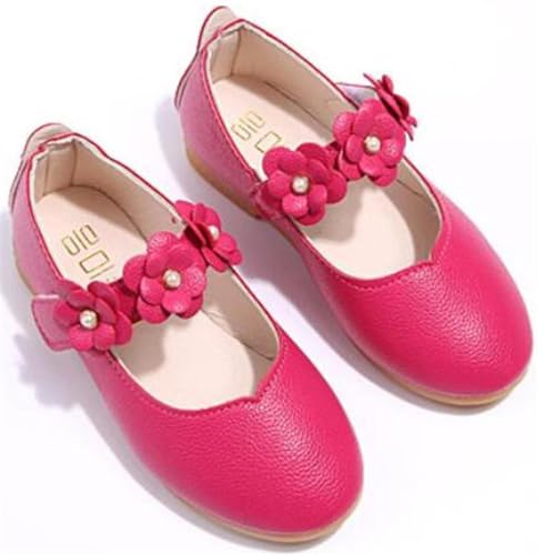 WUIWUIYU Girls Toddlers Cute Sweet Flower Mary Janes School Uniform Dress Flats Princess Shoes2