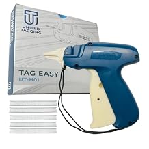 UT-H01 Professional Tagging Gun Kit Industrial Grade Metal Needle, Price Tag Attacher for Clothing, Retail Store, Warehouse, Consignment 500 Barbs Fasteners Included