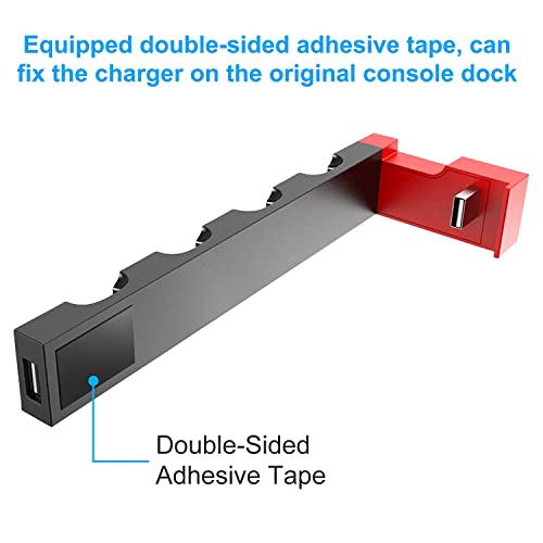 Charging Dock Compatible With Nintendo Switch & Switch Oled Model Joycons, Switch Controller Charger Dock Station For Joycon Charges Up To 4Pcs, Charging Stand Station For Nintendo Switch/Oled Model #TOP2