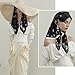 EXTREE Women's 35 inch Fashion Headscarf Silk Satin Scarf for Hair Wrapping at Night Bandana Square Scarf for Sleeping