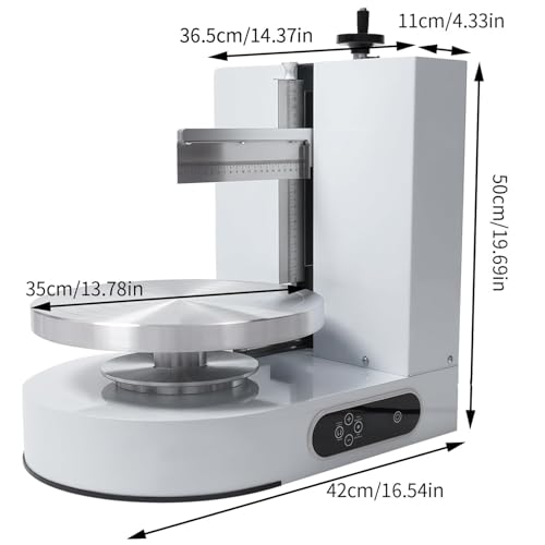 Machine à glaçage pour gâteaux, Outil de décoration pour pâtisserie, étale et Recouvre sans Effort Les gâteaux d'anniversaire pour des résultats Parfaits.