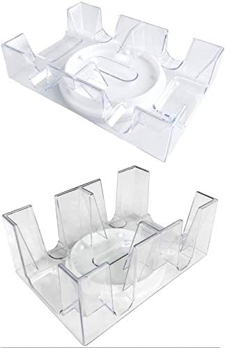 Merz67 LLC (2 or 6) Deck Revolving Rotating Canasta Playing Card Tray (6 Deck)